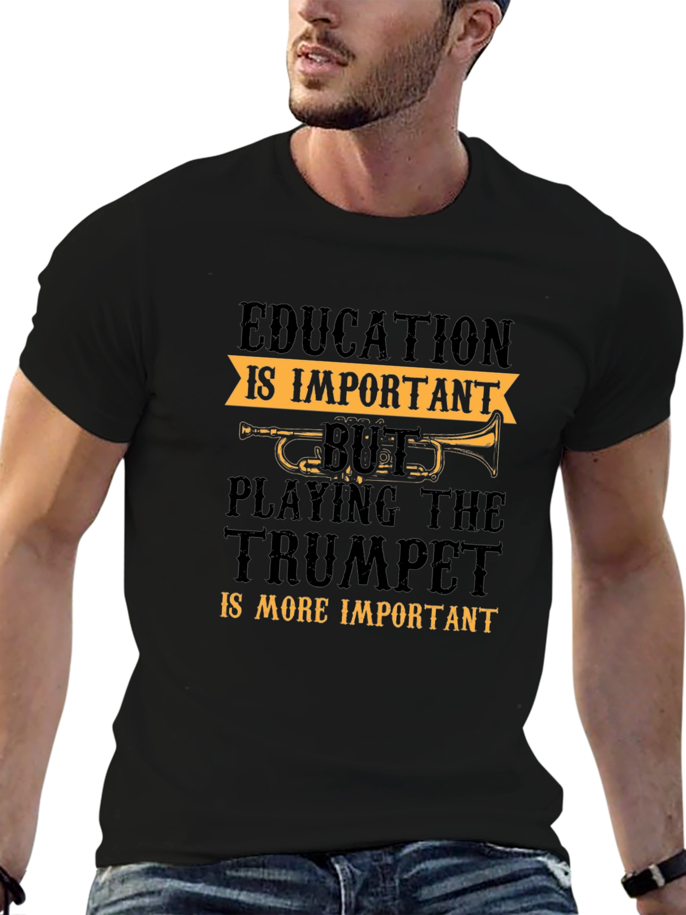 Education vs Trumpet T-Shirt