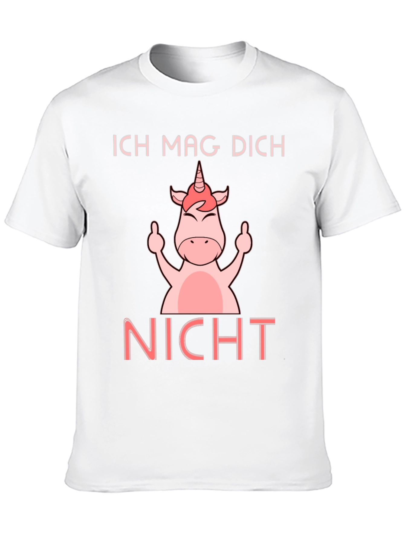 Ich Mag Dich Nicht Unicorn T-Shirt