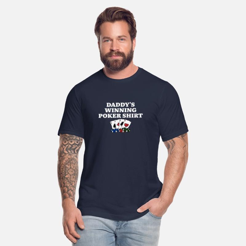 Daddy's Winning Poker Shirt Card Games Dad Card