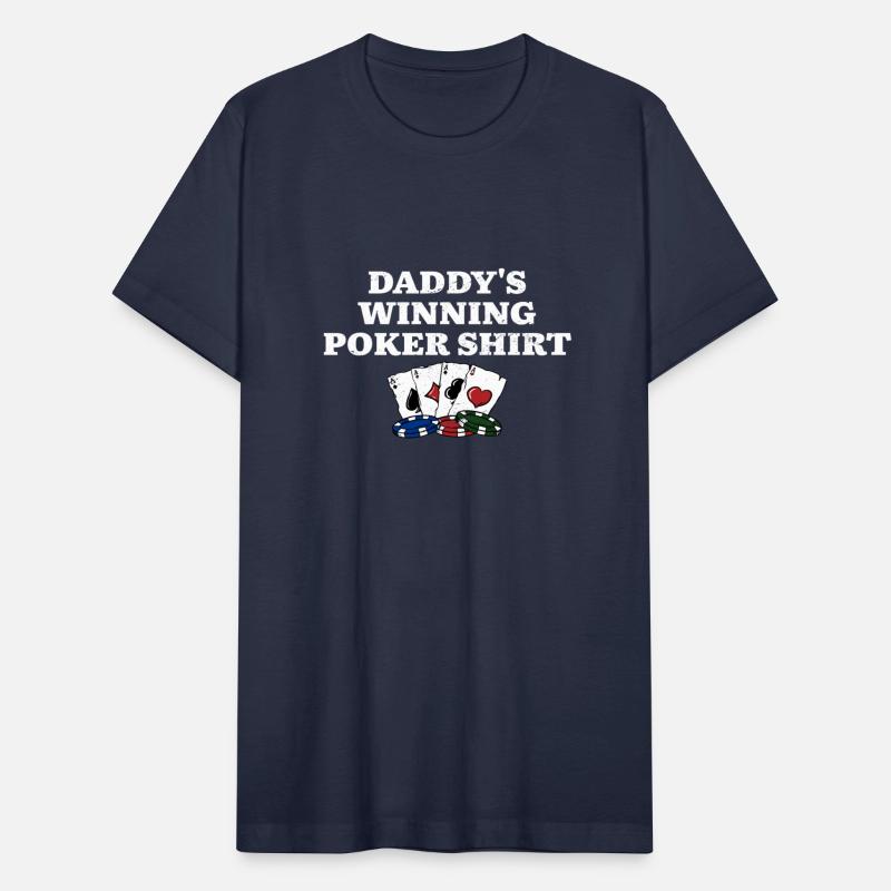 Daddy's Winning Poker Shirt Card Games Dad Card