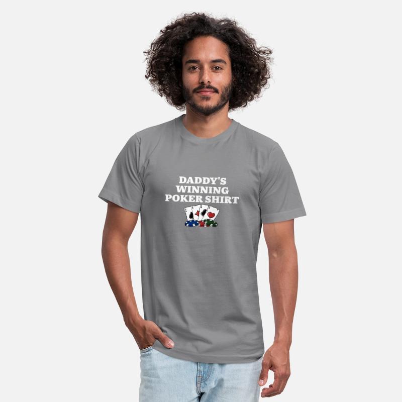 Daddy's Winning Poker Shirt Card Games Dad Card