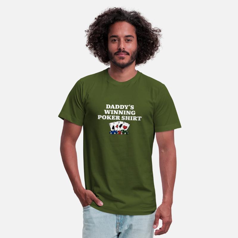 Daddy's Winning Poker Shirt Card Games Dad Card