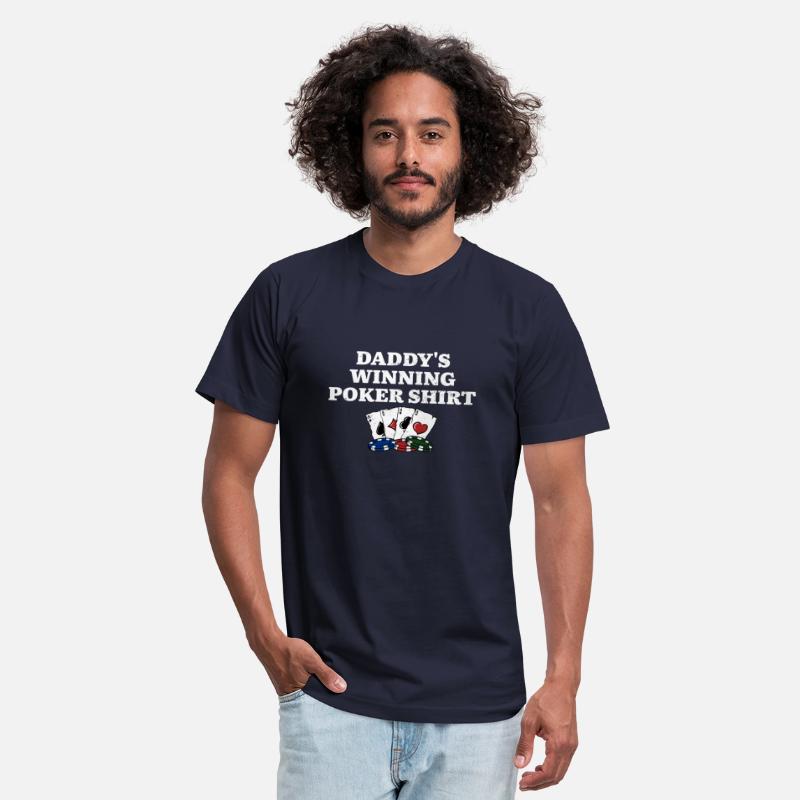 Daddy's Winning Poker Shirt Card Games Dad Card