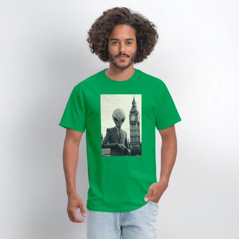 Dapper Alien in London - Art Print at Parliament