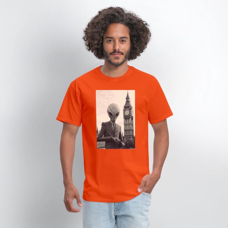 Dapper Alien in London - Art Print at Parliament