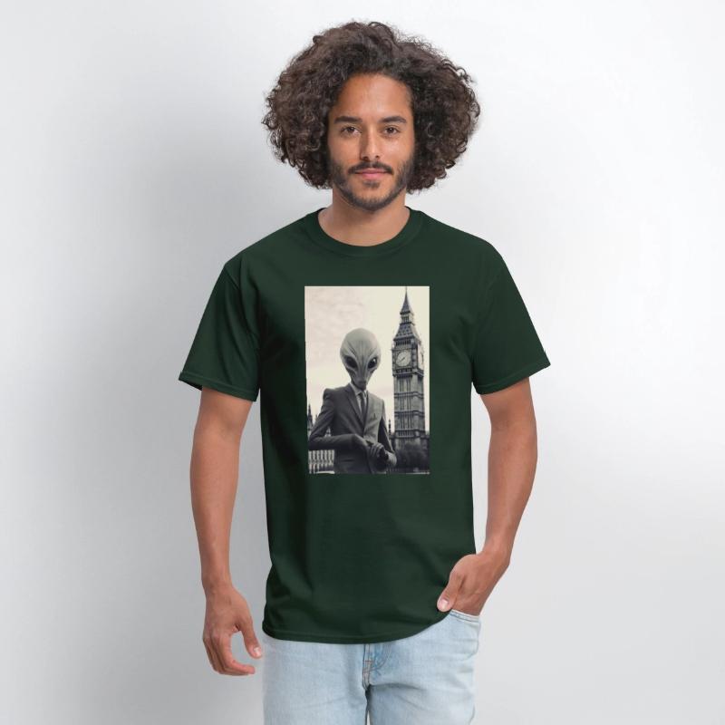 Dapper Alien in London - Art Print at Parliament