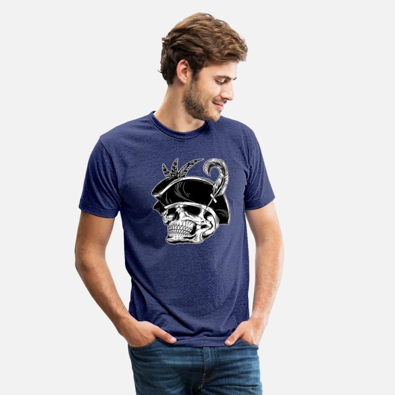 Dark Skull Head Pirates Hat with Fur