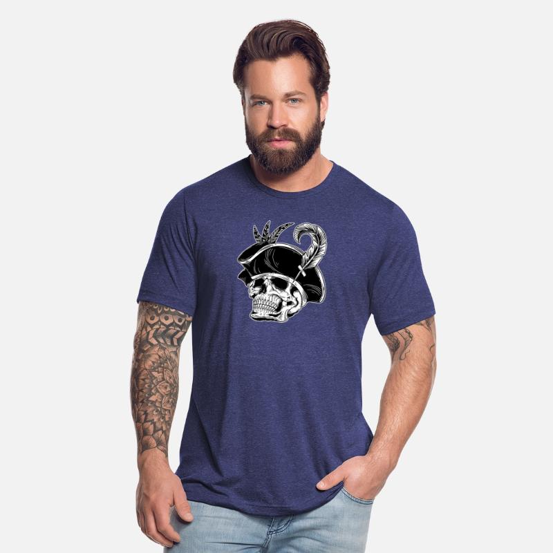 Dark Skull Head Pirates Hat with Fur