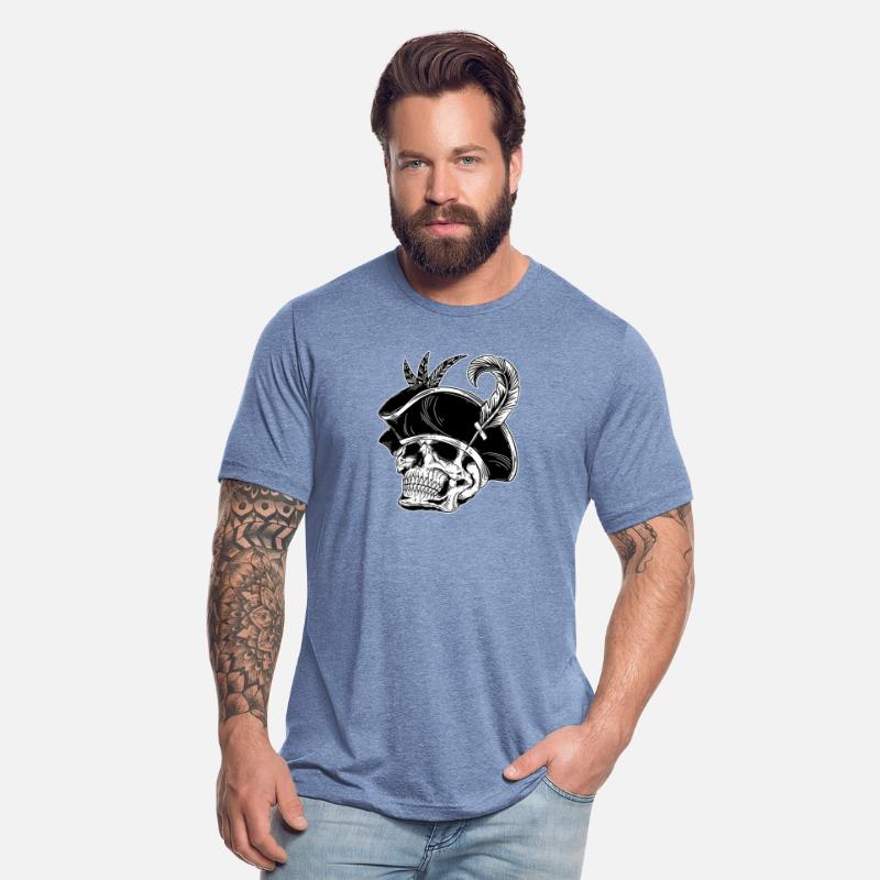 Dark Skull Head Pirates Hat with Fur