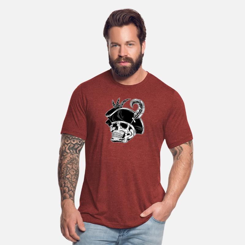 Dark Skull Head Pirates Hat with Fur
