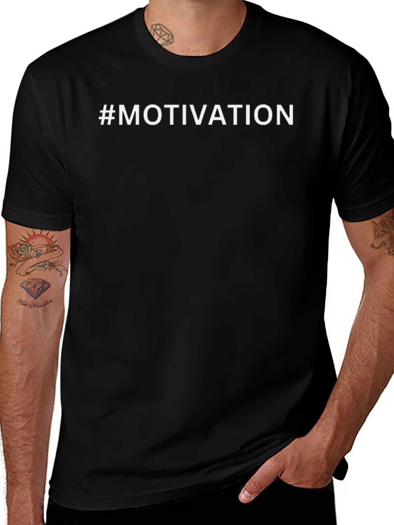 Motivation Graphic Tee - Black T-Shirt