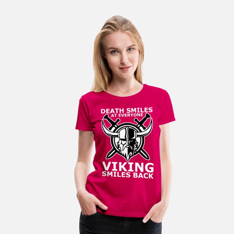 death smiles at everyone Viking smiles back
