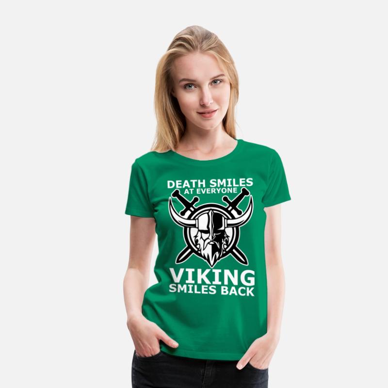 death smiles at everyone Viking smiles back