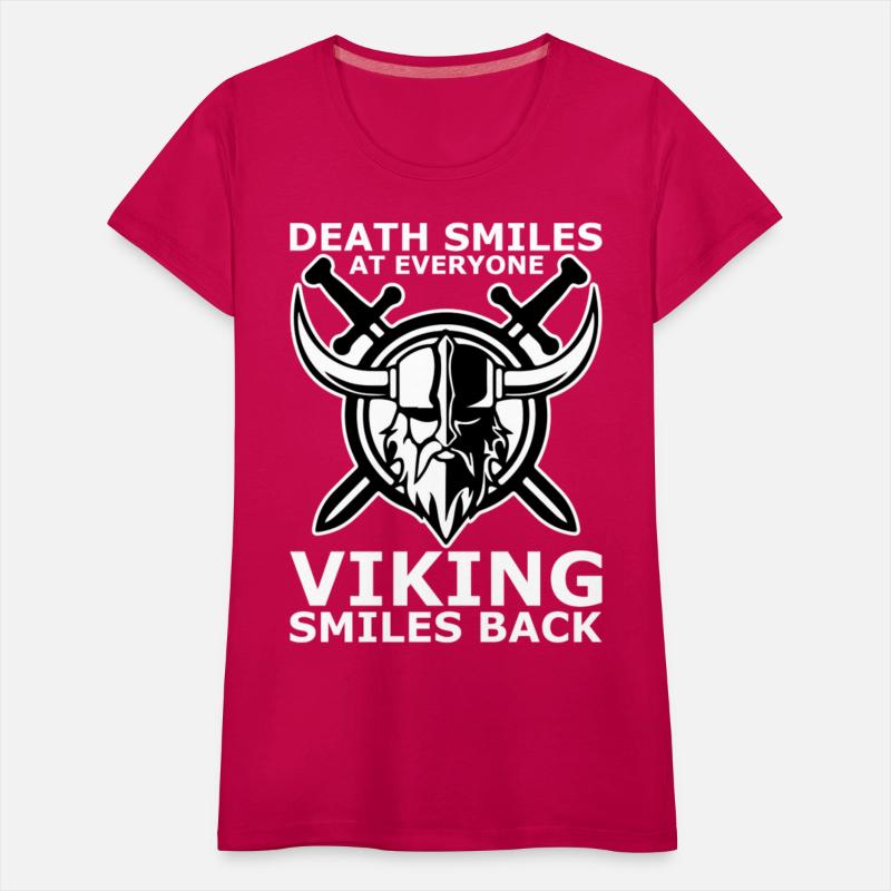 death smiles at everyone Viking smiles back