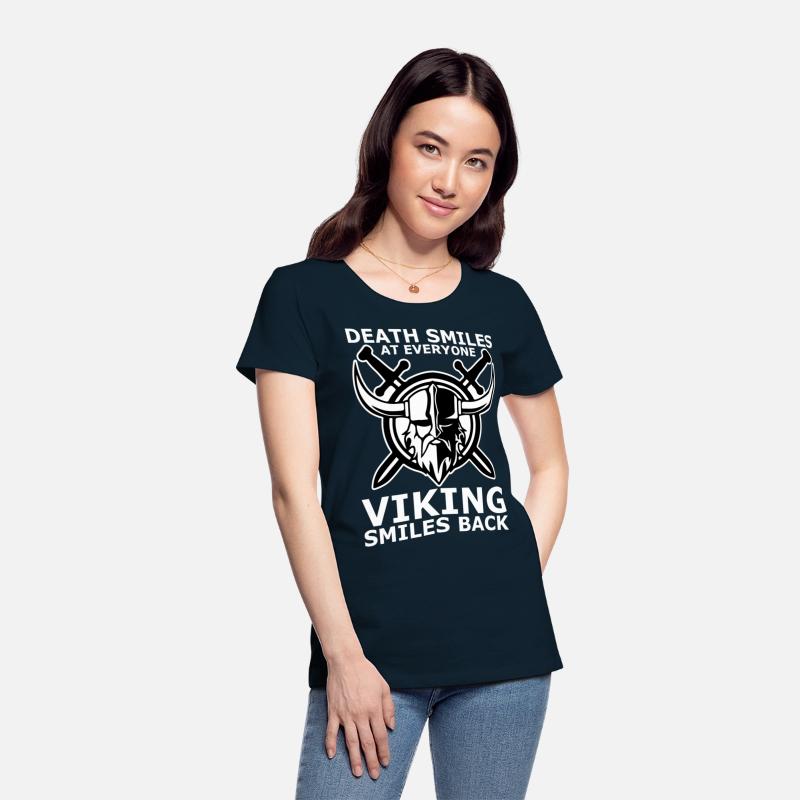 death smiles at everyone Viking smiles back
