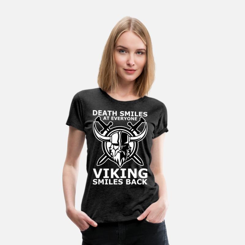 death smiles at everyone Viking smiles back