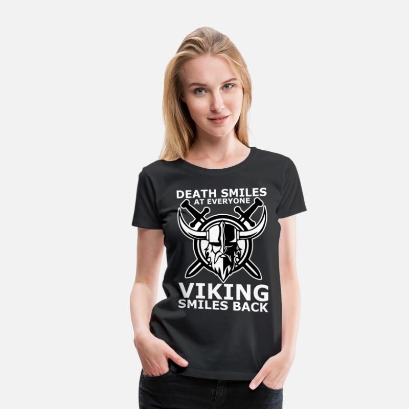 death smiles at everyone Viking smiles back