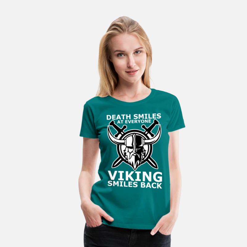 death smiles at everyone Viking smiles back