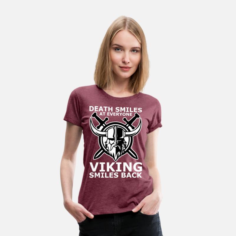 death smiles at everyone Viking smiles back