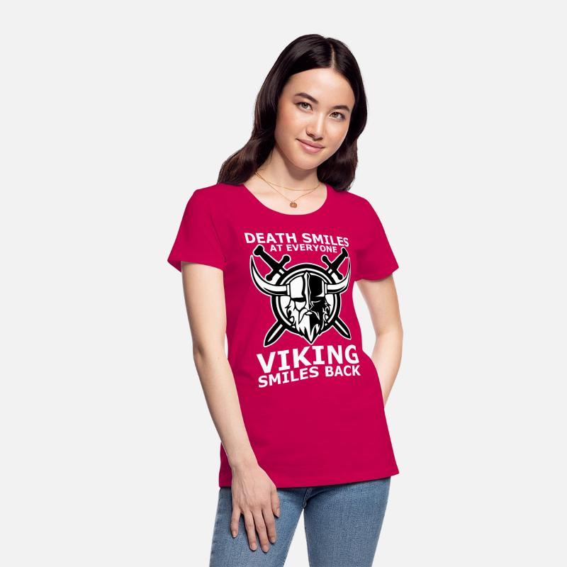 death smiles at everyone Viking smiles back