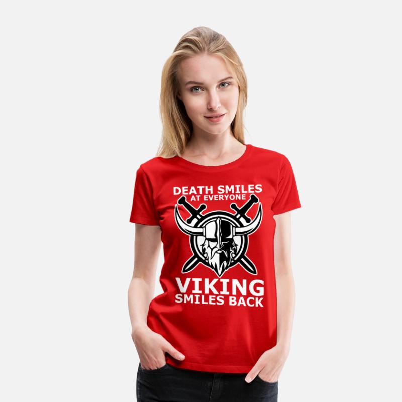 death smiles at everyone Viking smiles back