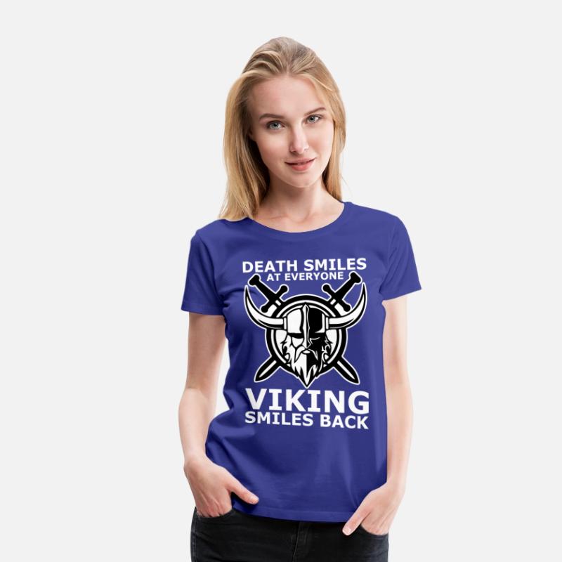 death smiles at everyone Viking smiles back