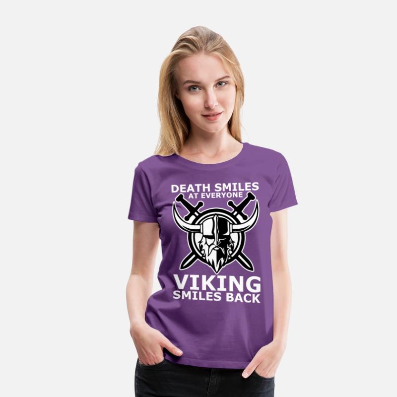 death smiles at everyone Viking smiles back