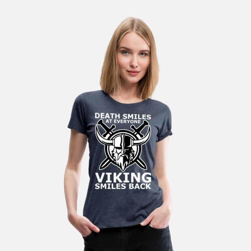 death smiles at everyone Viking smiles back