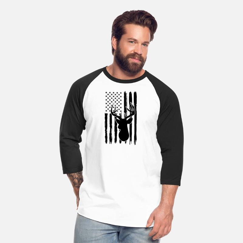 Deer Hunting, American Flag, Buck Antler, Flag