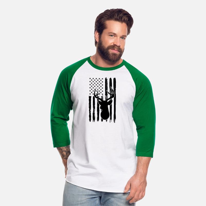 Deer Hunting, American Flag, Buck Antler, Flag