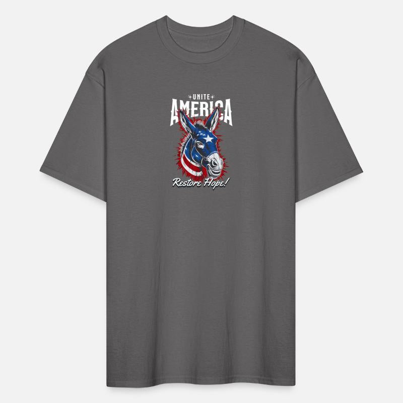 Democrat Donkey Unite America, American Flag