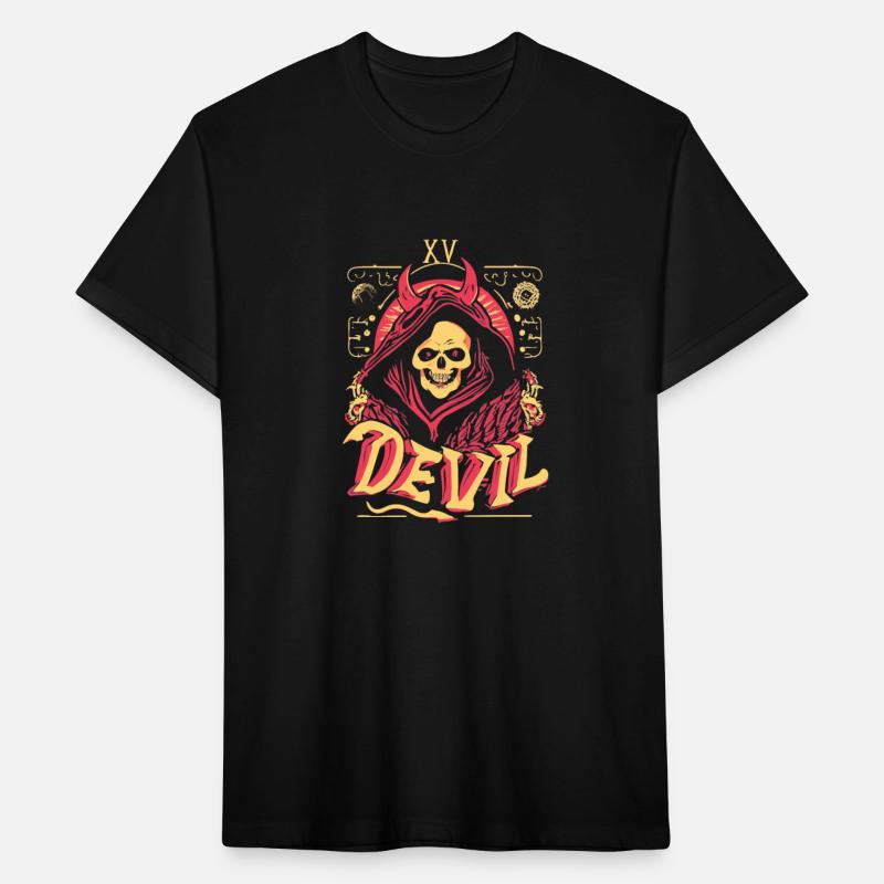 Devil Tarot Skeleton Halloween Occult