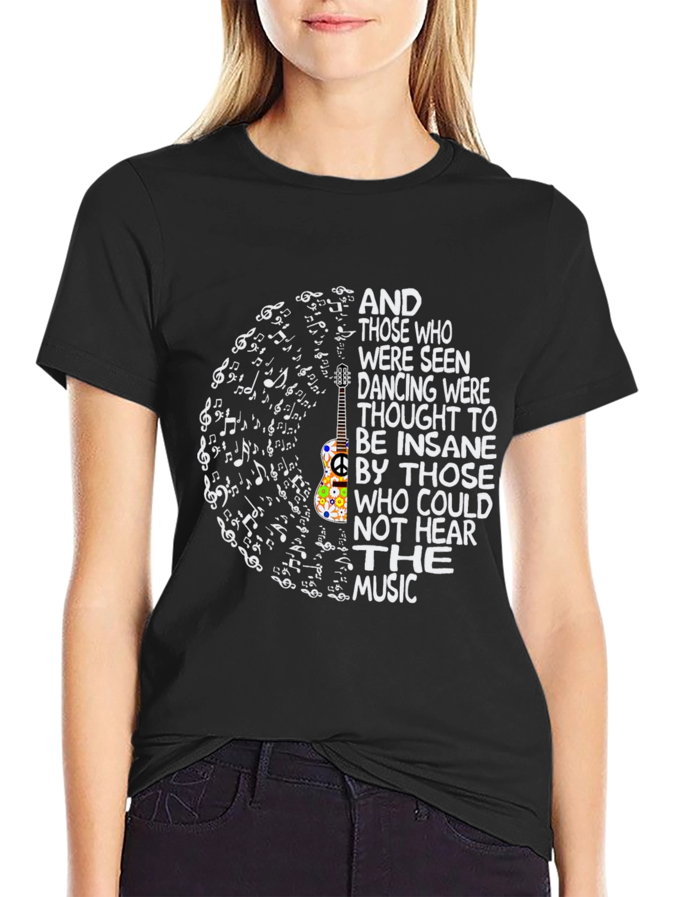 Music Lover T-Shirt - Dancing Insane Quote Tee