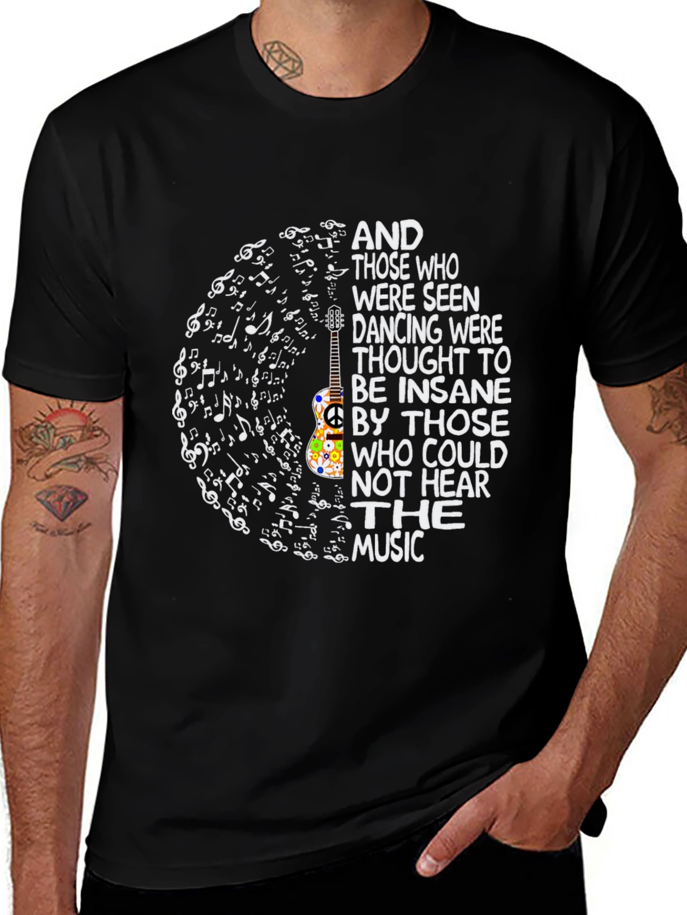 Music Lover T-Shirt - Dancing Insane Quote Tee