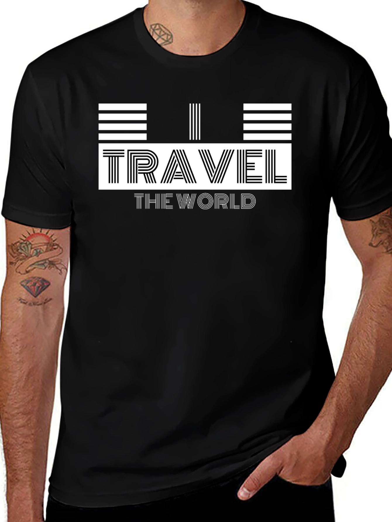 Travel the World Graphic Print T-Shirt