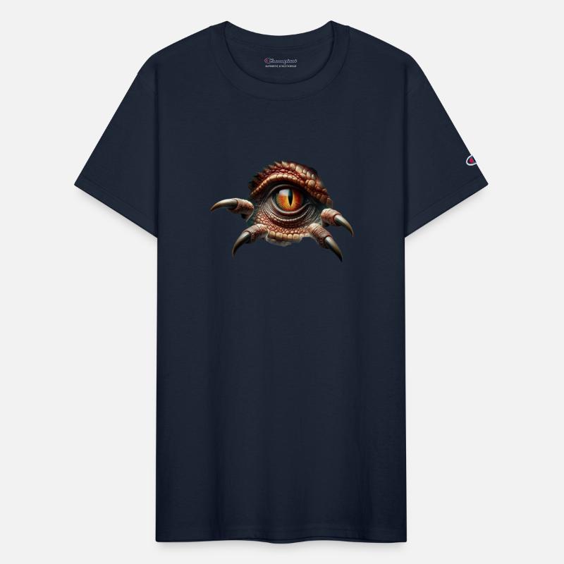 Dino Dinosaur Eye Claws Tear Peephole Torn Open