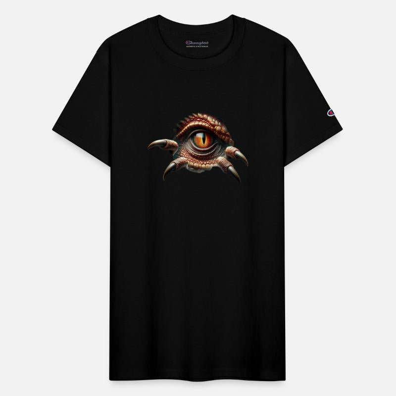 Dino Dinosaur Eye Claws Tear Peephole Torn Open