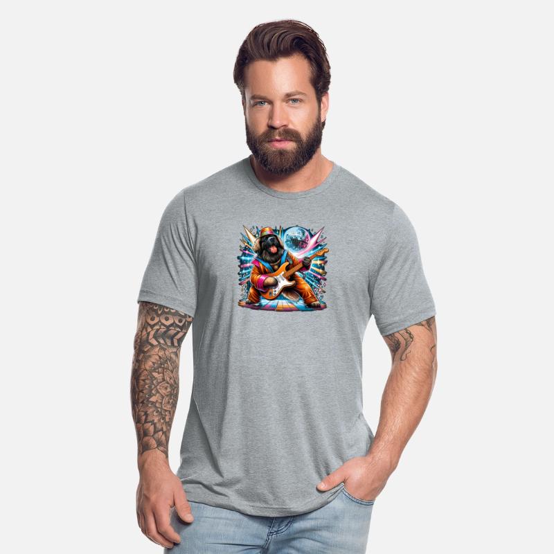 Disco Guitar Leonberger dog