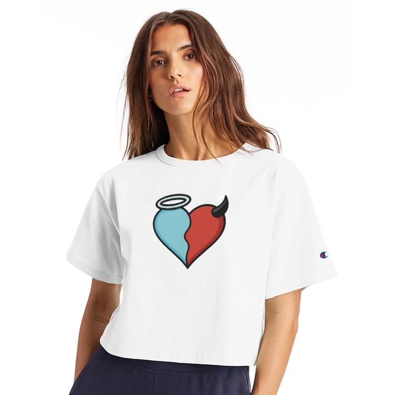 Divided Heart Good and Evil Contrast Angel, Devil