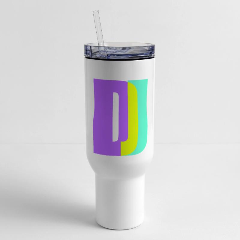 DJ letters party music text logo lettering symbol