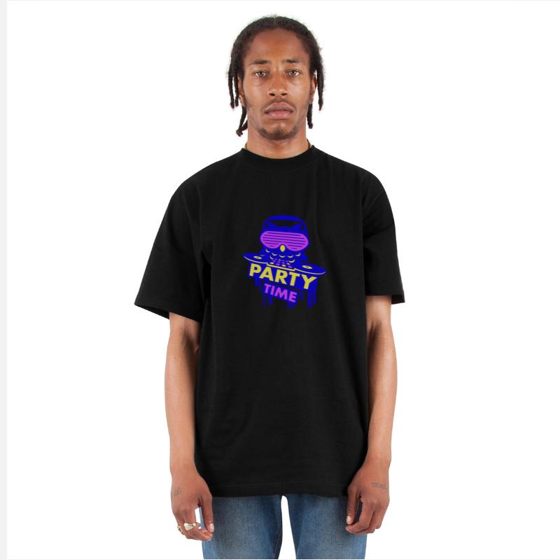 DJ Owl Party Time Graffiti Club Music Text Saying