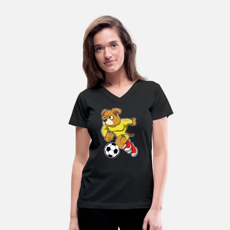 Dog As Soccer Player With Soccer Ball