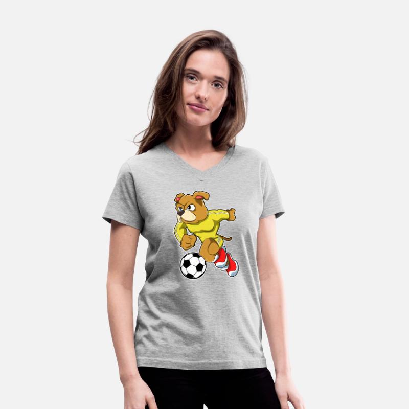 Dog As Soccer Player With Soccer Ball