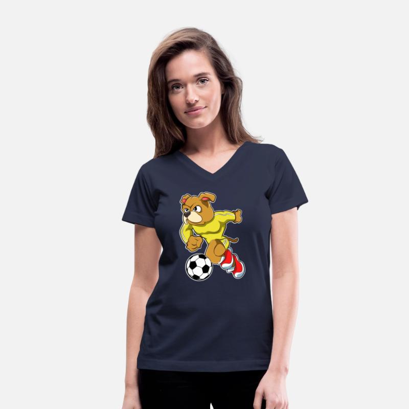 Dog As Soccer Player With Soccer Ball