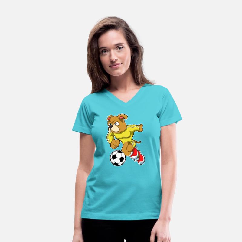 Dog As Soccer Player With Soccer Ball