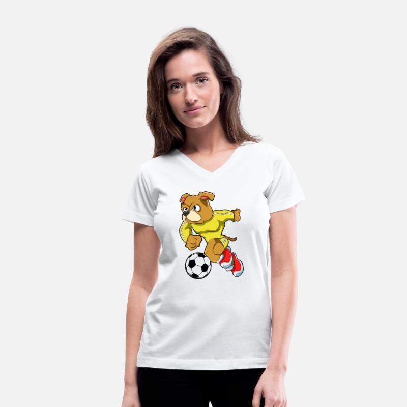 Dog As Soccer Player With Soccer Ball