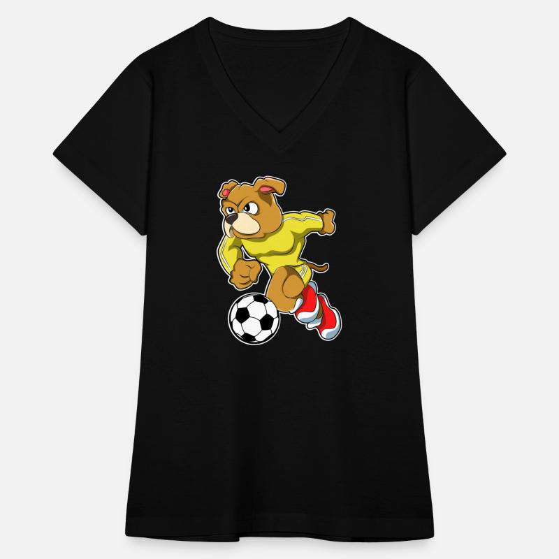 Dog As Soccer Player With Soccer Ball