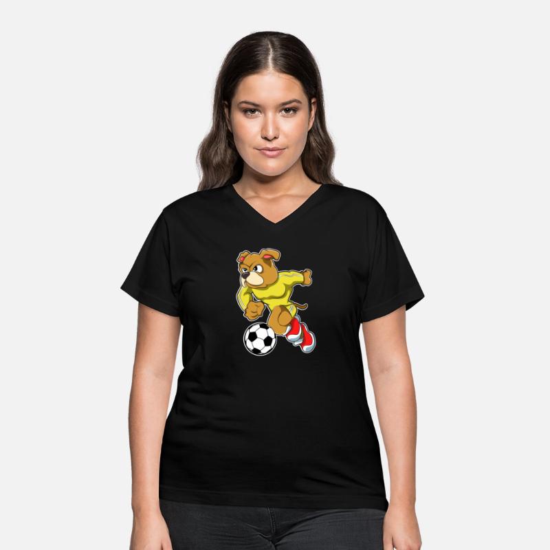 Dog As Soccer Player With Soccer Ball