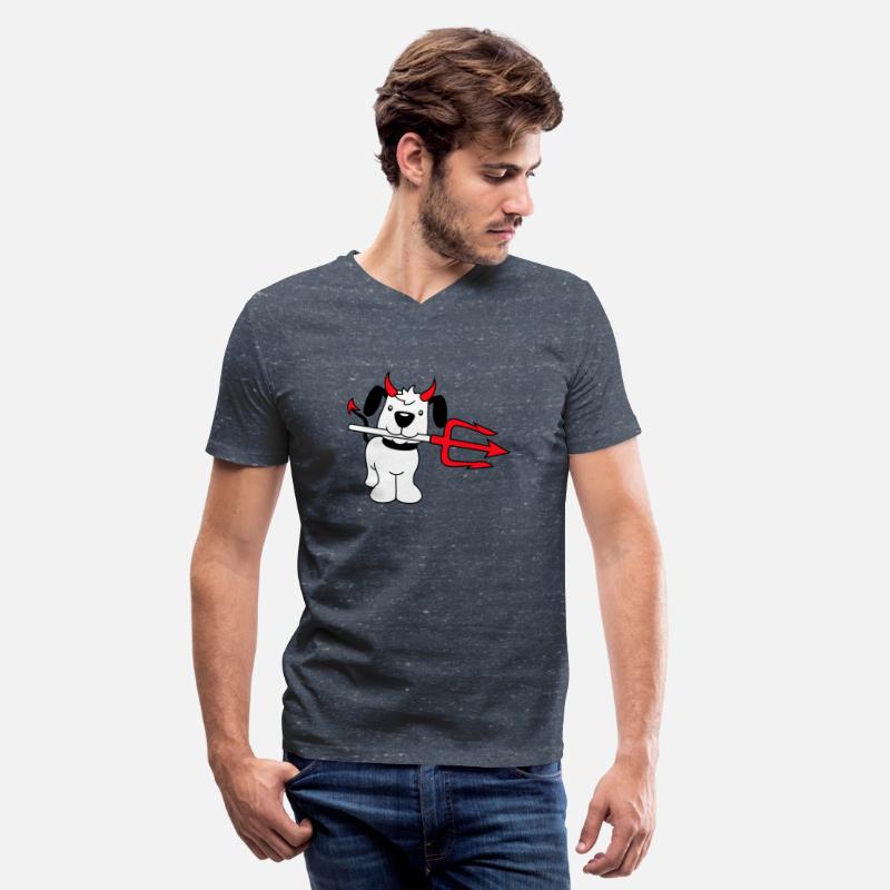 Dog Devil Satan Hell Evil Trident Horns Cool Bad