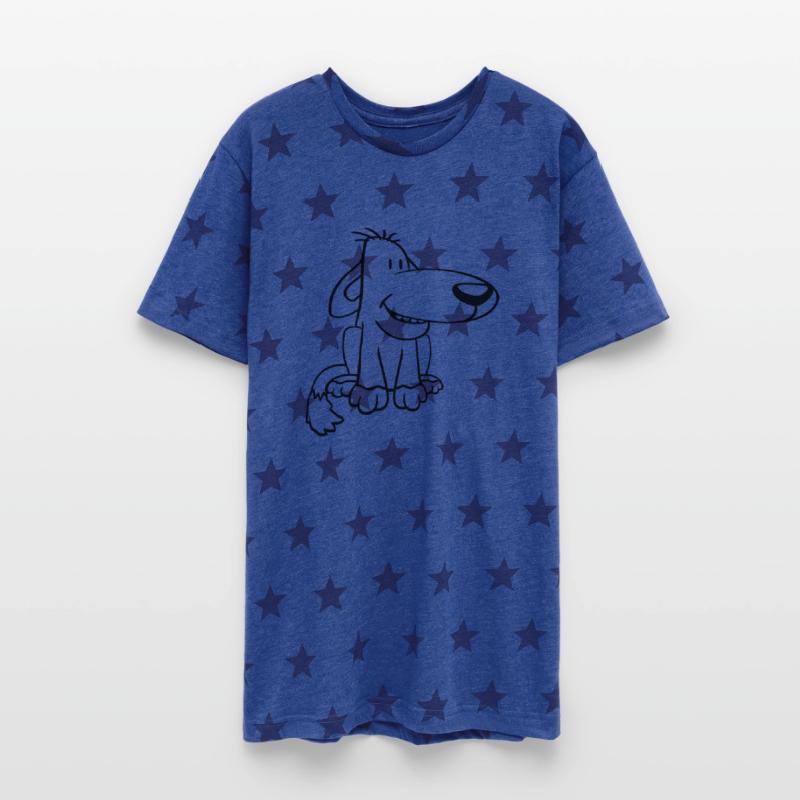 Dog Sitting Cute Funny Happy Comic Pet Fun Cartoon